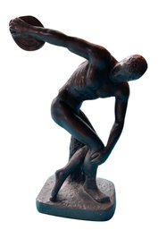 Lot 1 - 13 Inches Tall - 1964 Discobolus Of Myron Discus Thrower Sculpture By Austin Prod.