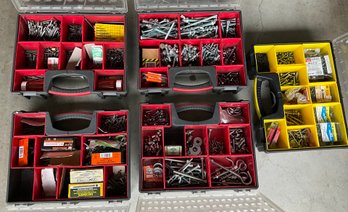 Lot 64 - Cases Of Large Bolts & Washers - Wall Screws - Assorted Nails  - Nice Lot Of Hardware