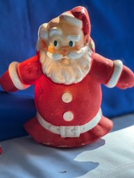 Lot 410- 1940-1950s Tree Topper LIGHT UP Santa Claus - WORKS - Vintage Christmas Decor - Glolite