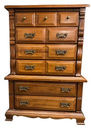 Lot 50- Sumter Cabinet Company South Carolina Pecan Mens Chest Dresser Bureau