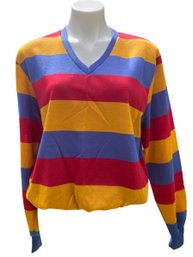 Lot 210SES - Vintage Channel Mark Striped Sweater/shirt Size Large