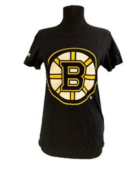 Lot 93- Boston Bruins NHL Hockey Tshirt Top Womens Juniors M Medium - Absolut Vodka