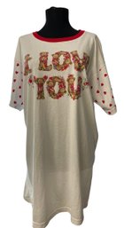 Lot 431- Vintage I Love You Bear Night Gown Made In USA