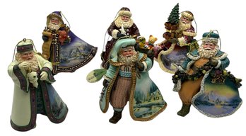 Lot 16KS- 2003 Thomas Kincade Old World Santas - Christmas Tree Ornaments - 6