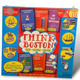 Lot 720NM - New Think Boston Interactive Family Trivia Game Act Learn Draw Sports History