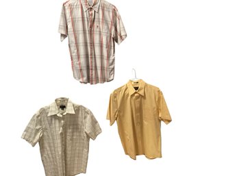 Lot 78RR- Mens Short Sleeve Shirts Eddie Bauer U. S. Expedition Size Large - Lot Of 3