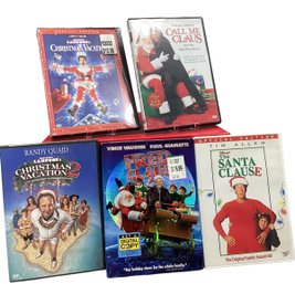 Lot-9RR- Holiday 5 DVDs 1 Special Edition Sealed Christmas Vacation 4 Used - Movies - Santa Claus