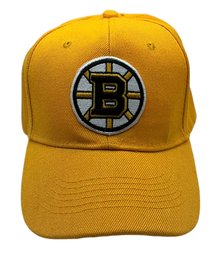 Lot 67- Boston Bruins - Yellow Baseball Hat Men Womens - Hockey