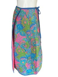 Lot 24- Meadow Bank Retro Quilted Long Wrap Skirt