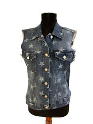 Lot 61- New Rock & Republic Denim Jeans Star Vest Womens M Medium