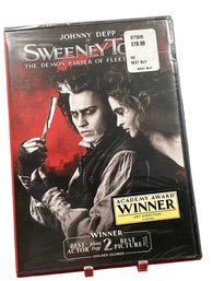 Lot-11RR- Sealed DVD Johnny Depp Sweeney Todd Movie - NEW