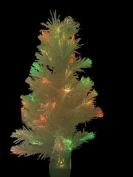 Lot 201KR - 32' White Fiber Optic Christmas Tree - Works!