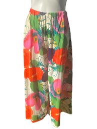 Lot 220SES - Vintage Made In California Wide Leg Floral Palazzo Balloon Pants 9/10