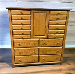 Lot 446- Mens Chest - 12 Drawers - Cabinet Storage - Dresser - Bureau - BRING HELP TO MOVE THIS