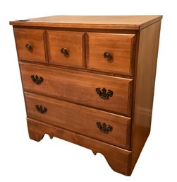 Lot 514- Vintage Maple Bureau - 3 Drawers