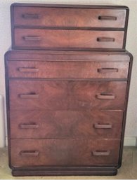 Lot 119 - Mid Century MCM Cambridge Furniture Co. Dresser High Boy Chest 6 Drawer Bureau