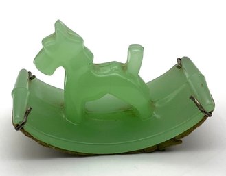 Lot 67- Art Deco Vintage Jadeite Scottie Dog Ink Blotter