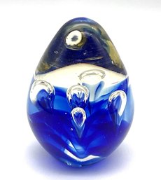 Lot 66- Blue Glass Paperweight