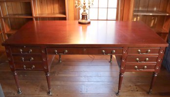 Lot 123-  Cherry Partner's Lawyer Desk By Myrtle Desk High Point NC, USA