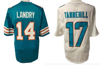Lot 38 - Miami Dolphins Jerseys Shirts NFL Jarvis Landry Ryan Tannehill Lot Of 2