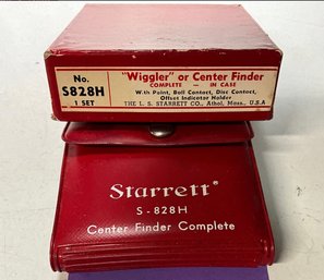 Lot 68 - Starrett Wiggle Or Center Finder # A28H In Plastic Case With Orig Box - Machinist Tools