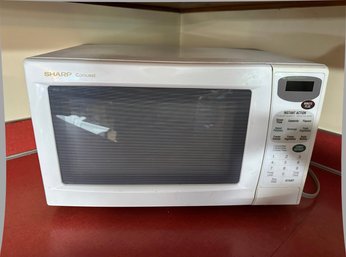Lot 415 - Sharp White Household Microwave Oven R-303CW