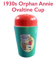 Lot 268- 1930s Orphan Annies Cold Ovaltine Shake-up Mug - Beetleware - The Wander Co