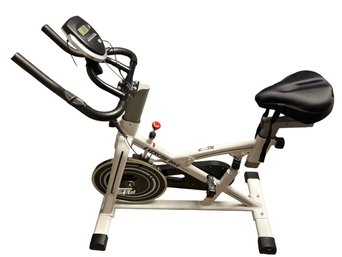 Lot 214KR - Exercise Bike With Tracker - Extra Padded Seat Cover!