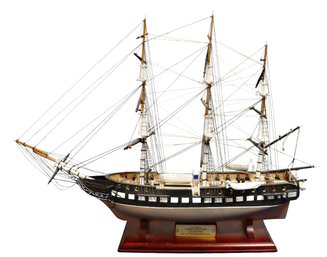 Lot 418- US Frigate Constitution Old Ironsides (1797) Schooner Wooden Tall Ship - Piel Craftsmen Newburyport