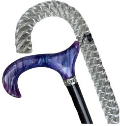 Lot 640 - Canes - Unique Handles - Purple - Clear - Fashion Canes - 2