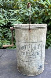 Lot 332 - Early 1900s 3 Quart North Pole Alaska Ice Cream Maker - Farmhouse Decor