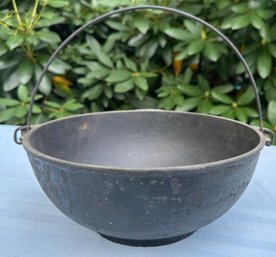 Lot 301 - Early 1900s Griswold Erie Cast Iron Scotch Bowl Cauldron - Primitive Antique Kitchenware