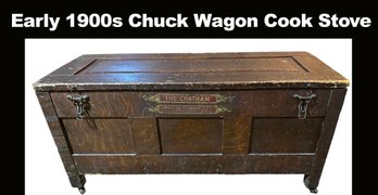 Lot 339 - RARE! Early 1900s Chuck Wagon Fireless Cook Stove! The Chatham Manson Campbell - Coffee Table