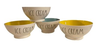 Lot 4NM - Rae Dunn Artisan Collection Ice Cream Bowls Lot Of 4