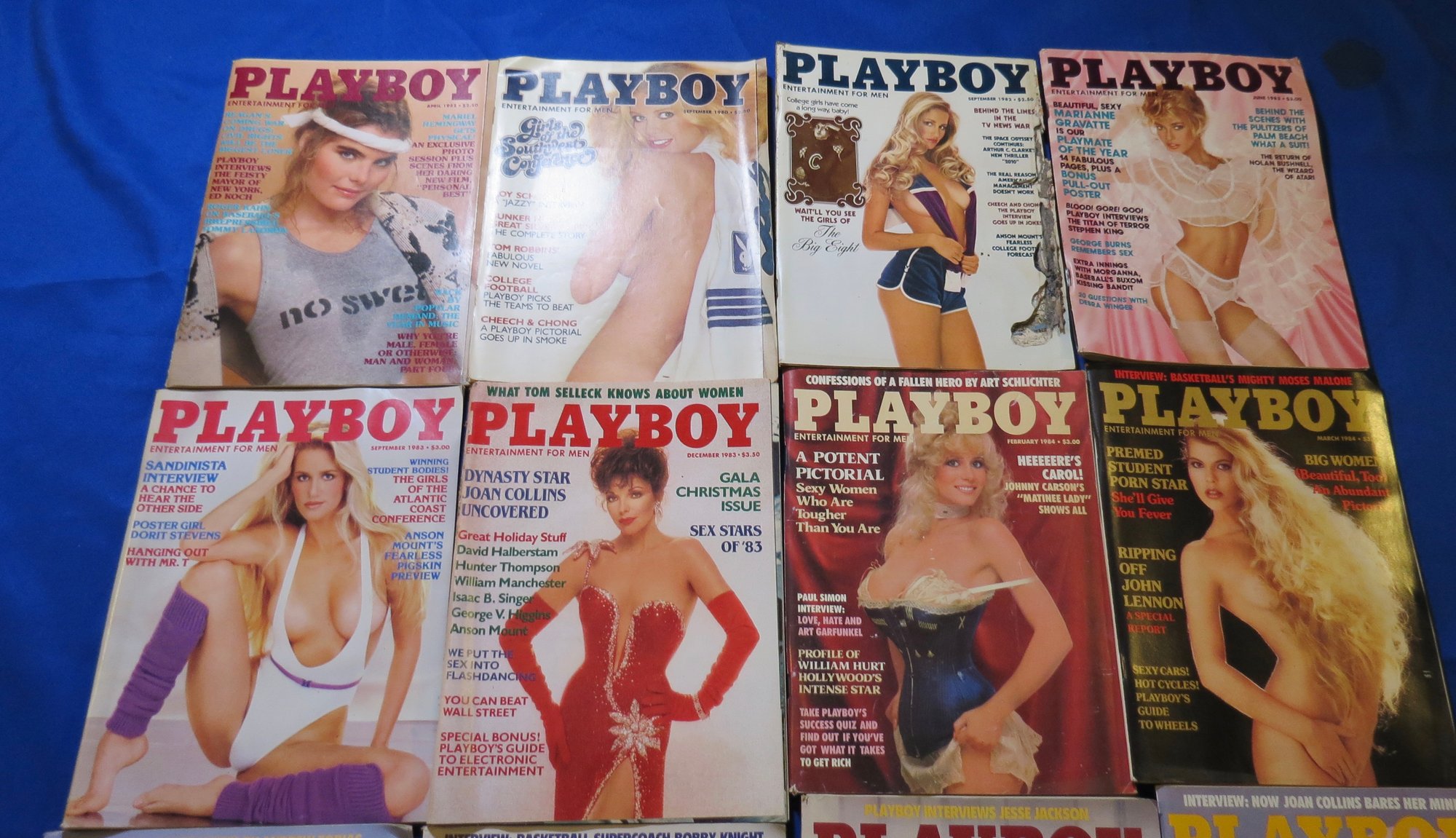 Lot 51- Vintage Playboy Magazines 1981-1984 Joan Collins & Christie  Brinkley #6766 | Auctionninja.com