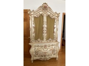 STUNNING Statement Piece - High Relief Vintage Italian Baroque Silik Style Armoire