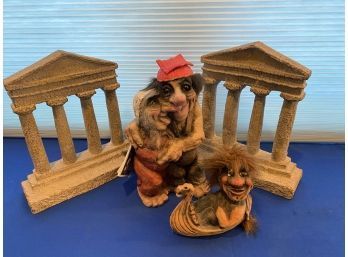 Lot 106 - Norway Trolls Go On Greek Vacation Parthenon Pillars Columns