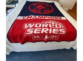 Lot 44 - World Champion Official Boston Red Sox Heavy Fleece Blanket