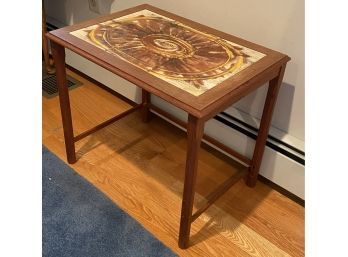 Lot 184 - Vintage Tile Top Table Side Table