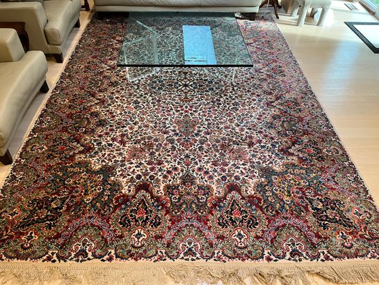 Karastan Floral Kirman Wool Area Rug - 12FT X 8FT 8 INCH