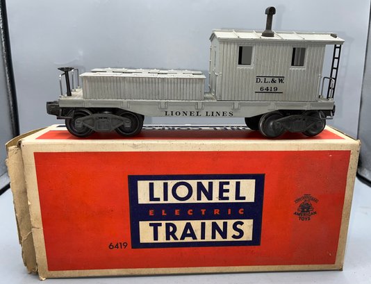 Lionel #6419 Wrecking Car With Box Included