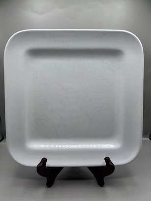 Made In Italy For Over & Back Inc. Square White Plate