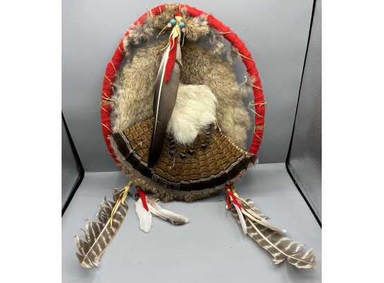 Modern American Indian Handcrafted Feather Pelt Catcher