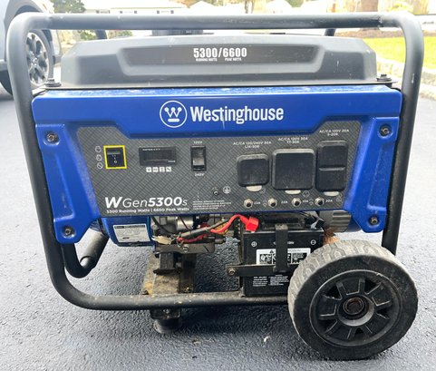 Westinghouse Gas Powered WGEN5300S Generator - 5,300 Running Watts/6600 Peak Watts