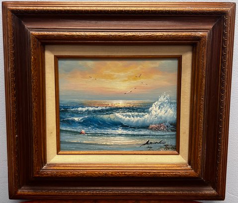 Richard A. Kirkham 'Sunset & The Sea' Oil On Canvas
