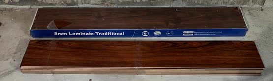 8mm Laminate Traditional - Brazilian Hard Cherry Floor Planks - 15 Planks Total