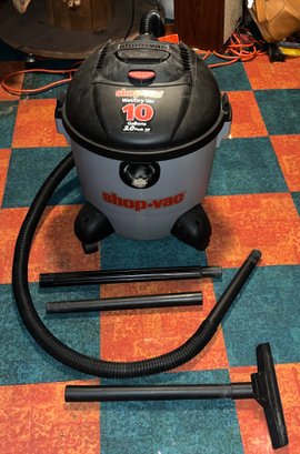 Shop-vac 3HP 10 Gallon Wet/dry Vac - Model 86L300 With Hose And Attachment Included