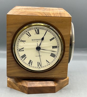 Wittnauer Quartz Wooden Clock/barometer/thermometer