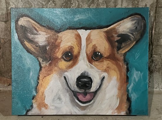 Canvas Dog Print By Art In Motion