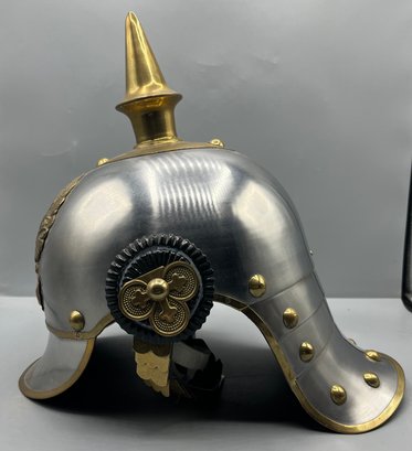 Decorative Medieval German Style Pickle Haube Steel/brass Helmet